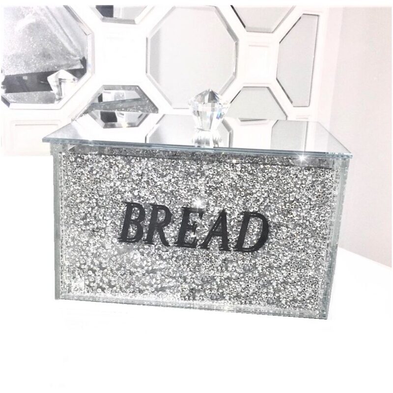 Crushed Diamond Bread Bin Wholesale Home Decor