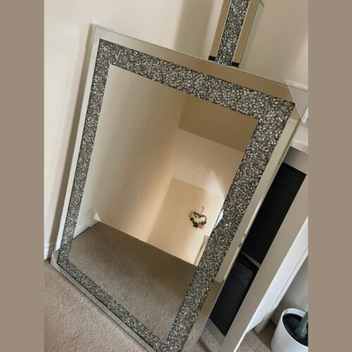 Sparkly Crushed Diamond 72x102 mirror