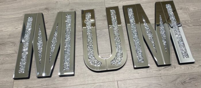 MUM Mirror Letters Wall Sign